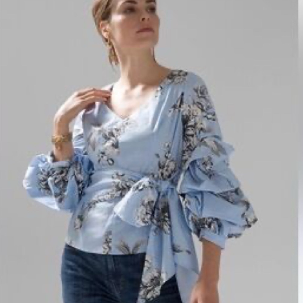 WHBM Women's Floral Top